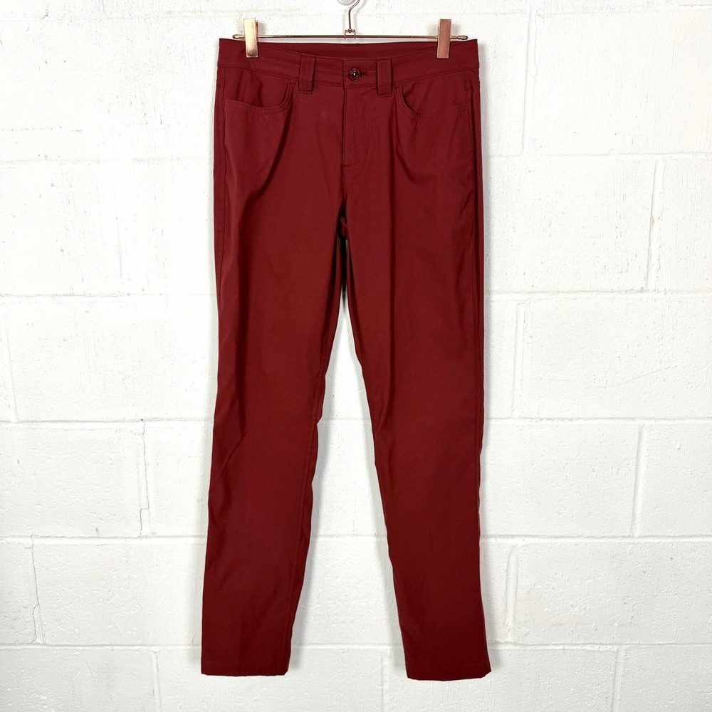 Eddie Bauer Women's Tech‎ Pants Rust Color Straight Outdoor Hiking Performance 2